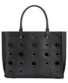 Steve Madden Alissa Plaid-lined Grommet Tote