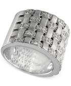 Balissima By Effy Woven Diamond Ring (1/3 Ct. T.w.) In Sterling Silver