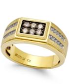 Men's Diamond Cluster Ring (1/2 Ct. T.w.) In 10k Gold