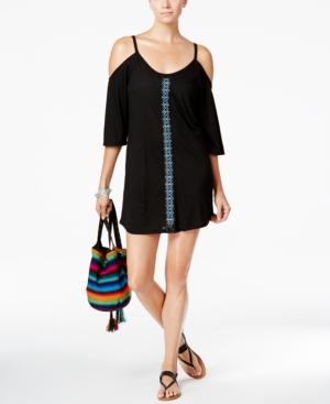 Dotti Jewl Tones Beaded Cold-shoulder Cover-up Women's Swimsuit