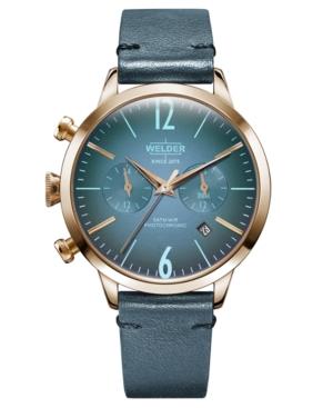 Welder Moody Women's Green Leather Strap Watch 38mm