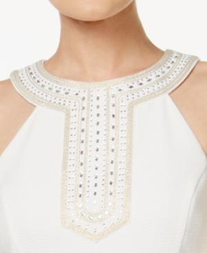 Jessica Simpson Embellished Halter Shift Dress