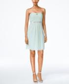 Adrianna Papell Strapless Ruched Dress