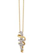 Le Vian Diamond Swirl Pendant Necklace (1/8 Ct. T.w.) In 14k Gold