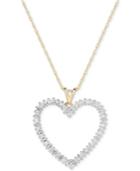 Diamond Heart Pendant Necklace (1/2 Ct. T.w.) In 14k Gold