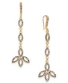 I.n.c. Gold-tone Pave Linear Drop Earrings, Created For Macy's