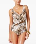Miraclesuit Safari Printed Tummy-control One-piece Swimsuit Women's Swimsuit