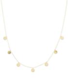 Italian Gold Polished Disc 18 Statement Necklace (1/2mm) In 14k Gold