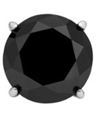 Men's Black Diamond Single Stud Earring (1/4 Ct. T.w.) In Stainless Steel