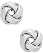 Love Knot Stud Earrings In 14k Gold Or White Gold