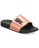 Material Girl Paige Pool Slide Sandals, Created For Macy's Women's Shoes