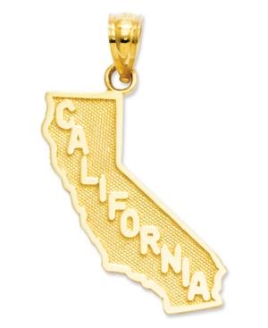 14k Gold Charm, California State Charm