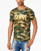 Guess Men's Camo Graphic-print T-shirt