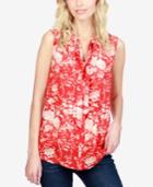 Lucky Brand Silk Tie-neck Top