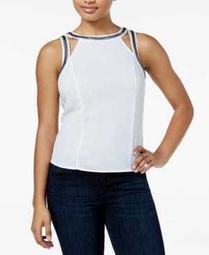 Xoxo Juniors' Embellished Cutout Tank Top