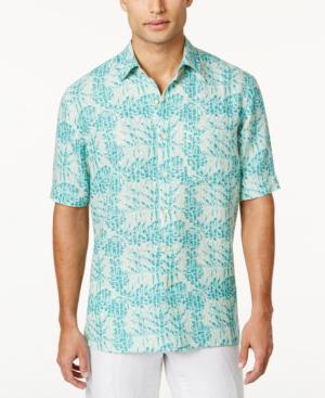 Tasso Elba Men's Silk & Linen Pattern Shirt, Only At Macy's