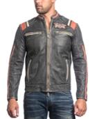Affliction Men's Speed Shop Leather Moto Jacket