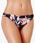 Roxy Blowing Minds Floral-print 70s Bikini Bottoms Women's Swimsuit