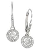 Diamond Round Drop Earrings In 14k White Gold Or Gold (1/2 Ct. T.w.)