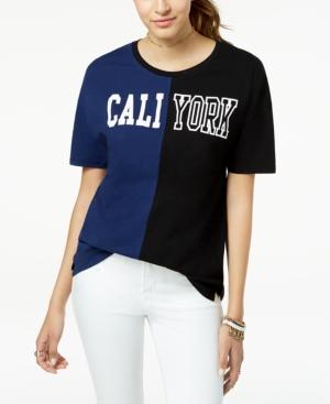 Pretty Rebellious Juniors' La/ny Colorblocked T-shirt
