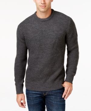 Weatherproof Vintage Men's Textured Stripe Sweater, Classic Fit