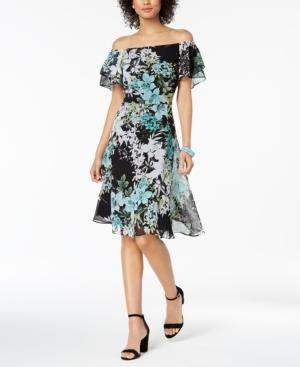 Connected Printed Convertible A-line Dress