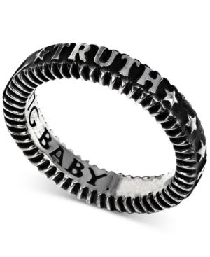 King Baby Men's Truth & Star Band In Sterling Silver