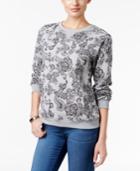Karen Scott Printed Sweatshirt, Only At Macy's