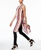 Vince Camuto Striped High-low Tunic, A Macy's Exclusive