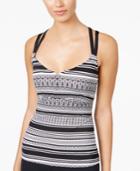 Jag Printed Underwire D-cup Tankini Top Women's Swimsuit