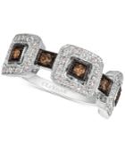 Le Vian Chocolatier Diamond Square Cluster Statement Ring (1/2 Ct. T.w.) In 14k White Gold