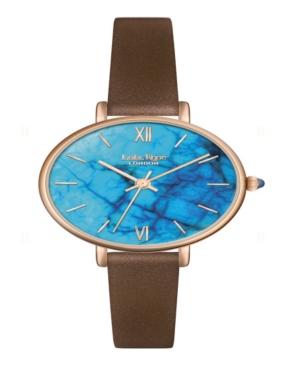 Lola Rose Creativity, Ladies, Blue Magnesite Printed Stone Dial, Genuine Light Dumortierite Stone Crown, 30 Mm