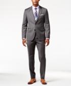Hugo Boss Gray Mini-houndstooth Extra Slim-fit Suit
