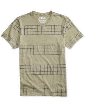 American Rag Men's Plaid Stripe T-shirt, Only At Macy's