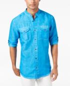 I.n.c. Men's Garment Dye Linen Shirt, Created For Macy's