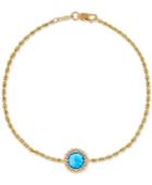 Blue Topaz Rope Chain Bracelet (1-3/8 Ct. T.w.) In 14k Gold