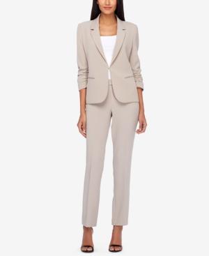 Tahari Asl Ruched-sleeve Pantsuit, Regular & Petite