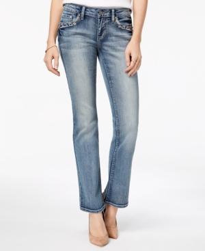 Indigo United Juniors' Embellished-pocket Bootcut Jeans