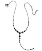 Inc International Concepts Jet-tone Beaded Lariat Necklace, Only At Macy's