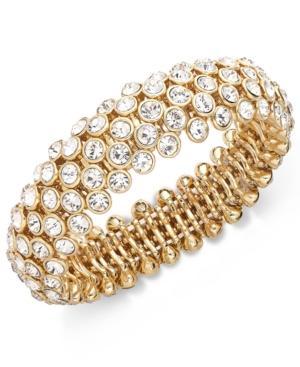 Charter Club Clear Beaded Stretch Bracelet