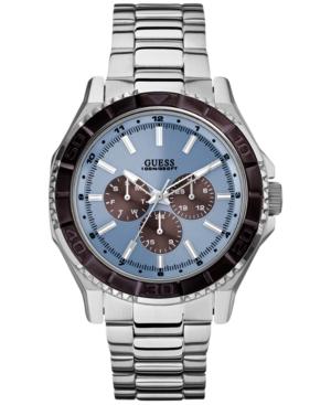 Guess Men's Silver-tone Bracelet Watch 43mm U0479g2