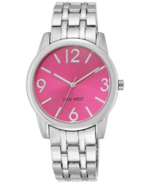 Nine West Women's Stainless Steel Bracelet Watch 39mm Nw/1765pksb
