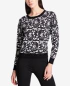 Dkny Lace-print Sweater