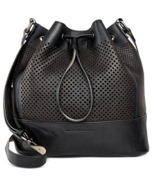 French Connection Nadia Small Perforated Drawstring Bag