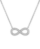 Arabella Swarovski Zirconia Infinity 18 Pendant Necklace In Sterling Silver