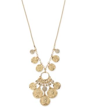 M. Haskell For Inc Gold-tone Coin-style Pendant Necklace, Only At Macy's