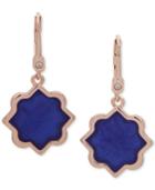 Ivanka Trump Rose Gold-tone Stone Drop Earrings