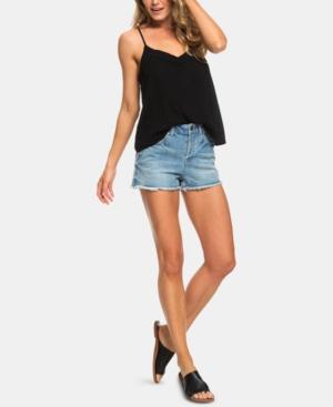 Roxy Juniors' Off We Go Cotton Crinkle Tank Top