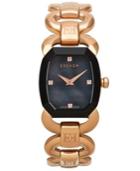 Escada Women's Swiss Charlene Diamond Accent Rose Gold Ion-plated Link Bracelet Watch 26mm Iww-e2635063