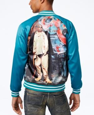 Hypnotize Men's Biggie Graffiti Bomber Jacket